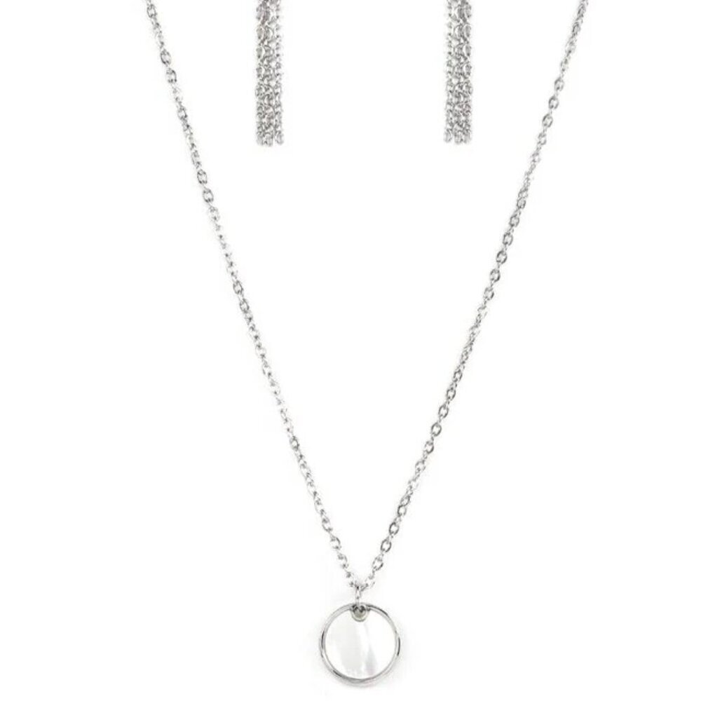 New Age Nautical White Necklace
